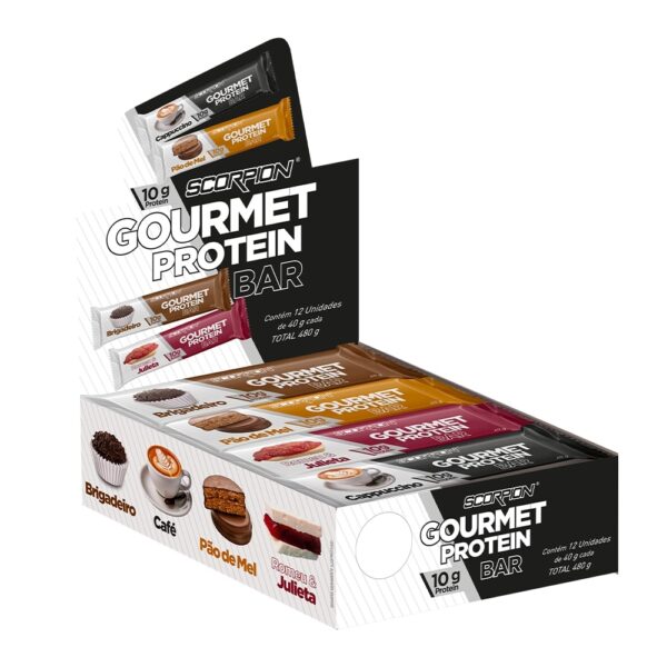 Barra de Proteína Scorpion 40g Gourmet Protein (12 unidades na